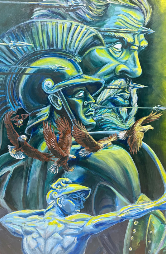 Zeus/ Trojan painting